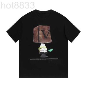 Men's T-shirts Designer Casual Women's Shirt Street Brick People's Letter Dress Crew Neck Short Sleeve O3S8