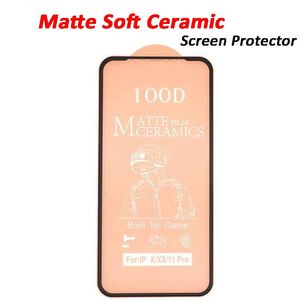 Matt skärmskydd för Xiaomi Mi CC9 Pro 10 Ultra 10T 10S 11 Lite Redmi 9A 9C Obs 9 5G 8T K30 K40 POCO X3 Anti-Fringerprint Soft Ceramic Full Lim Cover Protector