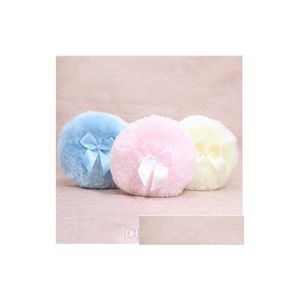 Esponjas Aplicadores de algodão Profissional Butterfly Baby Cosmetic Villus Poff Puff Sponge para maquiagem de talco esponjas de pelúcia Drop de dh9vz