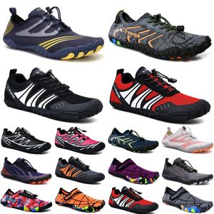 Sapatos aquáticos praia homens homens sapatos nadar mergulhando preto vermelho amarelo laranja azul externo ardente descalço tamanho rápido eur 36-45