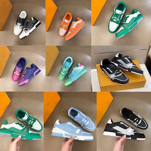 2023 Designer TPU Outsole Men's Casual Shoes Sneakers Women's White Natural Green Grey Cream Black Bourgogne Purple Men's Coach Sneakers #54