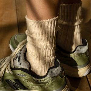 Men's Socks Thick Thread Knitting Men Gift Retro White Socks New Autumn and Winter American Male Sock Cotton Men's Short Funny Sports Long Z0227