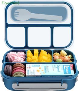 Lunchlådor 81oz Bento -containrar för vuxenkidtoddler 4 -fack Mikrovågsugn Freezer Safe 230228