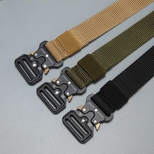 Pasy Pasphipping Pas Men Outdoor Hunting Metal Tactical Belt Multifunkcyjna klamra Stopy Wysokiej jakości Korpus Morski Pas Pas Z0228