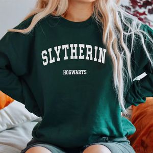 Kadın Hoodies Sweatshirts Sihirbaz Evi Crewneck Sweatshirt Kadın Erkek Okul Filmleri Yeni Bookaholic Unisex Sonbahar Estetik Giyim 230227