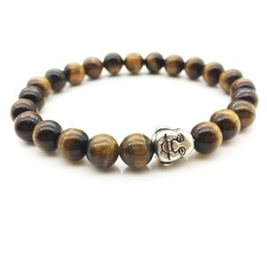 Braccialetto arrivato con fili di perline per donna, uomo, testa di Buddha Maitreya, design con perline scintillanti, regalo di compleanno, scegli goccia