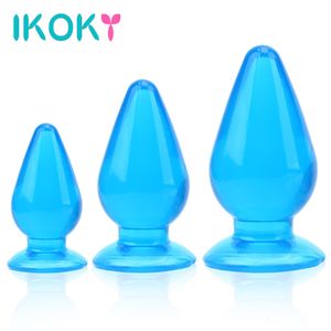 Anal Toys IKOKY Big Anal Beads Prostate Massager Anal Plug Huge Size Anus Stimulator Butt Plugs Erotic Sex Toys For Man Woman Sex Shop 230228