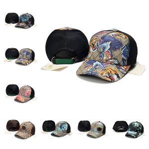 Projektanci czapka baseballowa czapka baseballowa kwiatowy nadruk zwierząt Casquette luksusowe klasyczne czapki moda kobiety i mężczyźni sunshade czapki sportowe czapki kulkowe na zewnątrz Prezent podróży miły