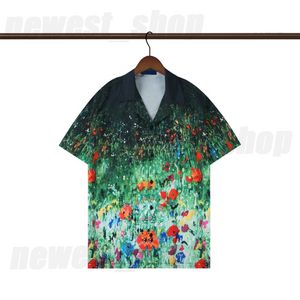 2023 Summer Men's Plus Tees Polos Designer Mens Dised Shirts Europe Hawaii Beach Tshirt Thirt Undow Down Twlar Color Flower Print T Shirt Designers Tshirts