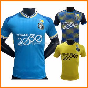 23 24 Penang FA Fußballtrikots 2023-24 Malaysia Super League Fußballtrikot 2023 2024 Spielerversion Herren Heim blau Kurzarm Camesita de Futol Uniformen