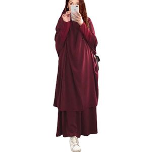 2023 Etnik Giyim Etosell Kadın Hooded Müslüman Hijab Elbise Eid Dua Giyim Jilbab Abaya Long Khimar Tam Kapak Ramazan Elbisesi Abayas İslami 8 Renk Boyut