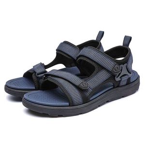 Slippers Men's Summer Open Toe Large Size Casual Sandals Thick Bottom Non Slip Breathable Soft Sole Comfortable Fashionable Beach Sandal Y2302