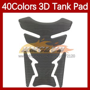 Motorcykelklistermärken 3D -kolfibertankskydd för Honda CBR600 CBR 600cc 600 RR CC CBR600RR CBR600CC 05 06 2005 2006 GASBRÄNSLE TANK KAPLIKER DECAL 40 Färger