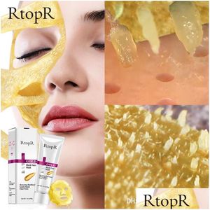 Outras ferramentas de cuidados com a pele RTOPR Máscara de remoção de cravo dourado de acne Face Face Poros Descascando a limpeza de lama dourada Remova dhbca hidratante