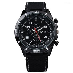 Armbanduhren Stryve Marke Uhren Hombre 2023 Speed Racing Sportuhren Militär Schwarz Silikonband Japan Bewegung Quarz Männer Armbanduhr