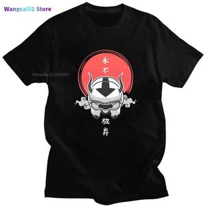 Camisetas masculinas Novo Avatar de Estil the Last Airbender Rouno Rouno Round Bound Creation Camisetas criativas de grandes dimensões Trip casual Tees 0228H23