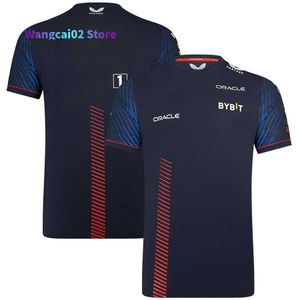 T-shirty męskie 2023 Nowy kombinezon wyścigowy F1 Drużyna gorąca sprzedaż za okrągła szyja T-shirt Sport Sportsual Oversiase Top Wysoka wysokiej jakości wysyłka 022223H