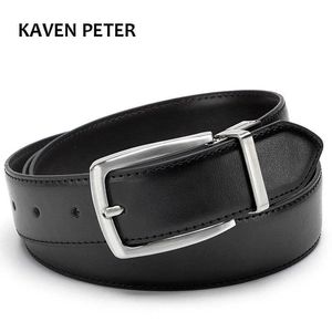 Belts Belt Luxury Leather Belt Men Brand Real Leather 35mm Reversible Buckle Belt Black Brown Designer Belt For Men High Quality Z0228