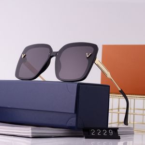 Óculos de sol de marca de luxo designer de óculos de sol de alta qualidade óculos femininos óculos de sol feminino lente uv400 unissex com caixa 2229