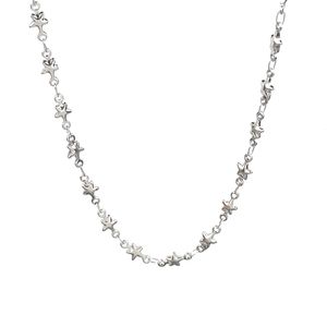 5st Lot 16-28 '' Silver 5mm Star Welded Chain Halsband Rostfritt stål Fashion Link-kedja för män Kvinnor Hög kvalitet