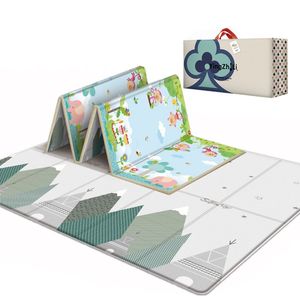 Play Mats Foldable Baby Play Mat Double-sided Kids Rug Waterproof Soft Foam Carpet Game Playmats Room Decor Toys for Children Crawling Mat 230227