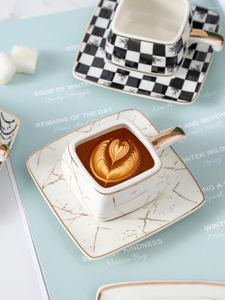 Cups Saucers 3pc/Set 80ml Mini Turkey Espresso Cup And Dish Italy Ceramic Coffee Tea Kitchen Office Tableware Home Decor