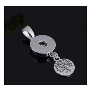 CAR DVR PENDANT NECKLACES TREE DANGLE SNAP -knapp smycken Fit 18mm Snaps Knappar Halsband för kvinnor Män Noosa P0037 Drop Leverans Pendants DHTXK