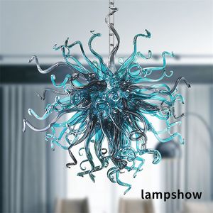 Nowoczesny żyrandol hodowlany Lekkie wisior do żywych jadalni Wiszący Oprawa Murano Glass Chandelier Linear Dostosowane przyjęty LR434