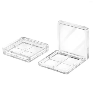 Storage Bottles Clear Container Eyeshadow Palettes Empty Hollow Grid Makeup Case