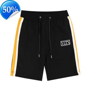 Herren-Shorts, Designer-Sommer-Damen-Männer, gestreifte Shorts sind elegante Badeshorts, lässig, Sport, Fitnessstudio, schnell trocknend, Strandhose, Schwarz und Weiß320ESSk