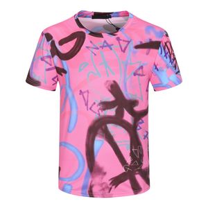 2023New men's T-shirts tide brand angel letters direct jet printing short-sleeved T-shirt palm tree online celebrity youth spring and summer 2023 Asian size M-3X
