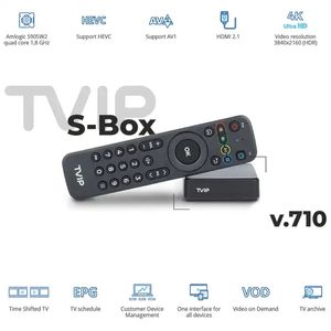 새로운 TVIP710 스마트 박스 안드로이드 11.0 TV 박스 4K HD 1G 8G Amlogic S905W2 TVIP 710 USB Wi -Fi Media Player와 TVIP530 STET 상단 상자