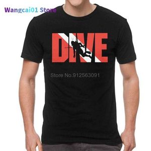 Herr t-shirts Awesome Scuba Drive T-shirts Men Streetwear T Shirts Short Seve Ocean Diving T Shirt Diver Gift Tshirt Cotton Tee Top Clothing 0228H23
