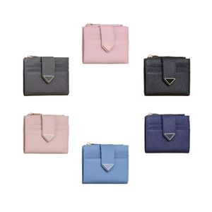 Die neuen Brieftaschen aus Saffiano-Dreiecksleder, Münzbörsen, Damen- und Herren-Luxus-Designer-Kartenhalter, 7A-Qualität mit Box, Kartenhalter-Brieftasche, 9 Kartenfächer, Kartentasche, Geschenk