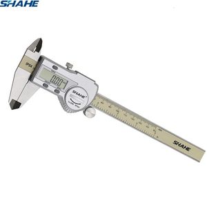 Vernier Calipers Shahe 0-150 mm Micrometer Gauge IP54 Digital mätverktyg 0.01 230227