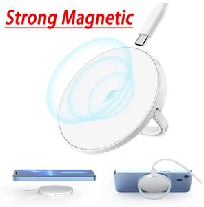 15W Magnetic Wireless Charger for iPhone 12 13 Pro Max 13pro Mini Fast Charge for Samsung USB C PD Adapter Macsafing Charger