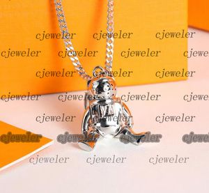 Pendant Necklaces wholesales Astronaut Astronaut Pendant necklace Sweater chain letter V designer jewelry chains luxury for womens bijoux cjewelers