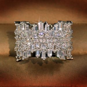 Luxuriöse Herren-Eheringe, modische Steine, Edelstein-Verlobungsring für Frauen, simulierter Diamant-Ring, Schmuck