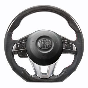 LED Carbon Fiber Customized Sport Wheels for Mazda CX5 Steering Wheel Car Interior Accessories