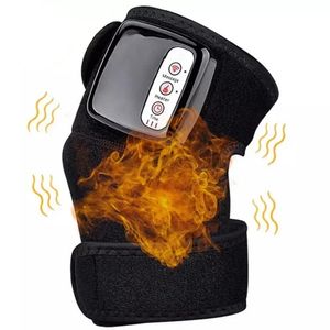 Electric Air Compression Massage For Knee Pain Relief And Circulation Heated Knee Brace Wrap Massager Knee Massager With Heat