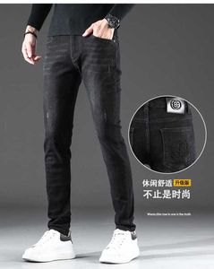 Herr jeans designer designer mode varumärke premium smal fit fötter 2023 våren nya stretch casual byxor l7xq 72av