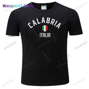 メンズTシャツカラブリアイタリアティーシャツカラブリアクールクールTシャツプライドお土産イタリアイタリアイタリア苦しみの目的地フラググランジ0301H23