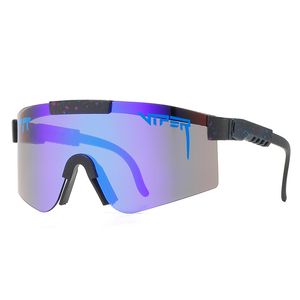 2023 Original Pit Viper Sport Google TR90 Óculos de sol polarizados Men e mulheres Óculos à prova de vento ao ar livre 100% espelhado UV, presente de feriado,