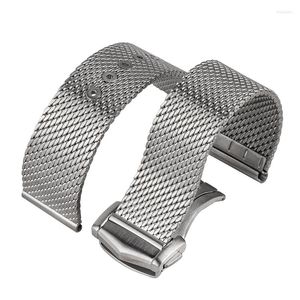 Watch Bands Premium Mesh Bracelet For Heimdallr Titanium NTTD 316 Stainless Steel Milled Clasp High Quality Straps