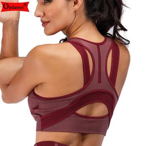 Gym Clothing Dyeing Seamless Sports Bra Women Fitness Workout Running Vest Cross Back High Impact Padded Underwea Yoga Tank Top Plus Size