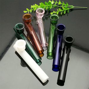 nSmoking Accessories ew Europe and Americaglass pipe bubbler smoking pipe water Glass bong Glass pipe with colored bell mouth