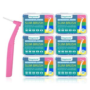 Dental Floss Kingubznis 120pcs Interdental Brush For Orthodontic Clean Between Teeth Cleaning Tools Soft Micro Brushes 230228