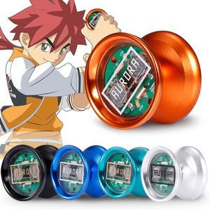 Yoyo 5 Colors Y02-B Unrespence Aluminum Aluminum Alloy Professional Yoyo Ball со светодиодным светом для продвинутых игроков, чтобы выступить на сцене 230227