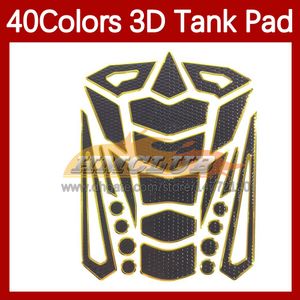 Motorrad-Aufkleber, 3D-Carbonfaser-Tankpad-Schutz für Honda CBR600FS CBR600 CBR 600 F4i CBR600F4i 01 02 03 2001 2002 2003, Gas-Tankdeckel-Aufkleber, 40 Farben