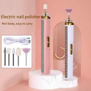 Attrezzatura per nail art Kit per trapano elettrico per unghie Manipolo Polish File Drills Set di punte Penna Manicure Pedicure Strumento per nail art Attrezzatura per la rimozione del gel 230227